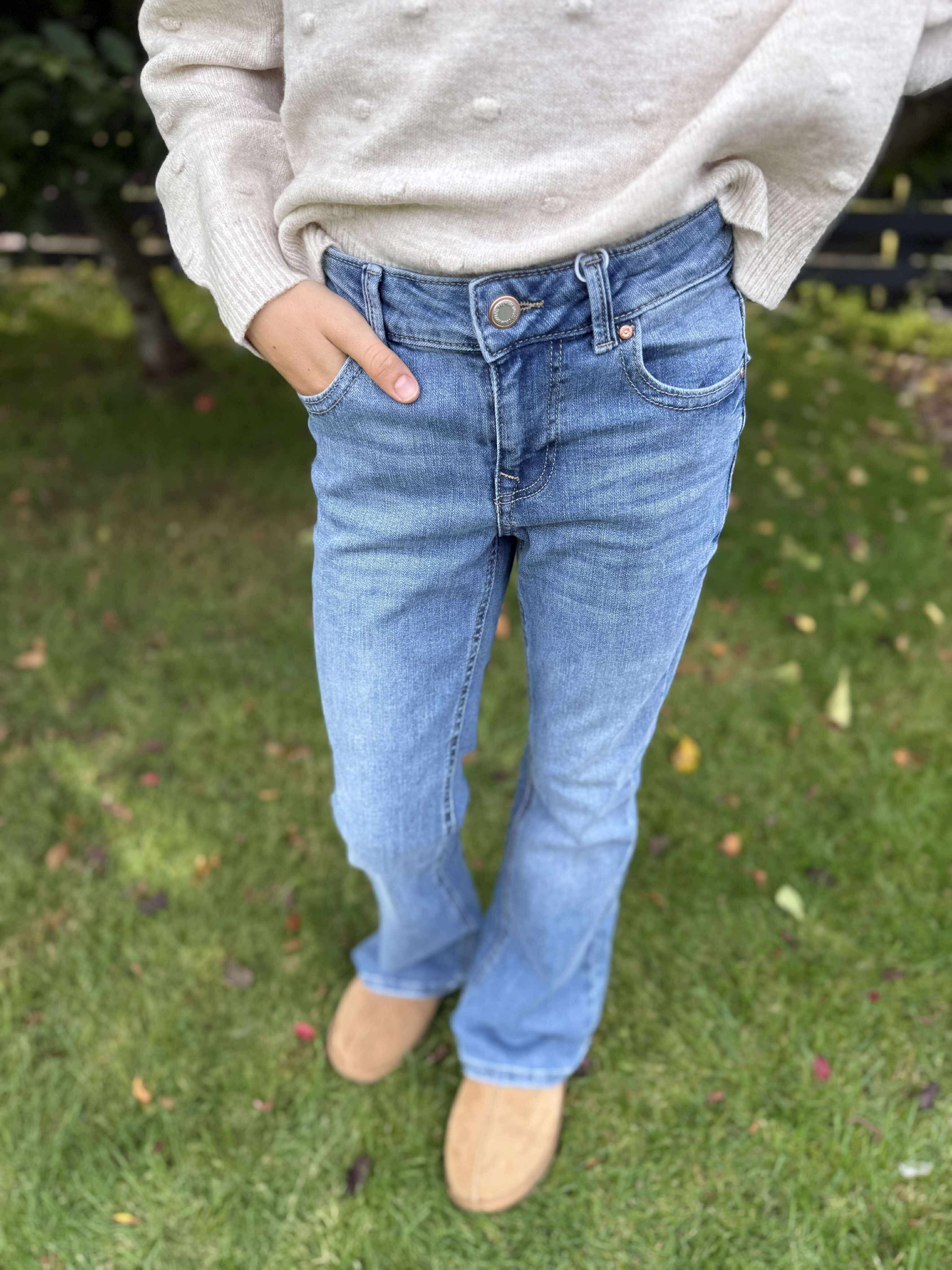 VMFLASH Girl Jeans - Medium Blue Denim